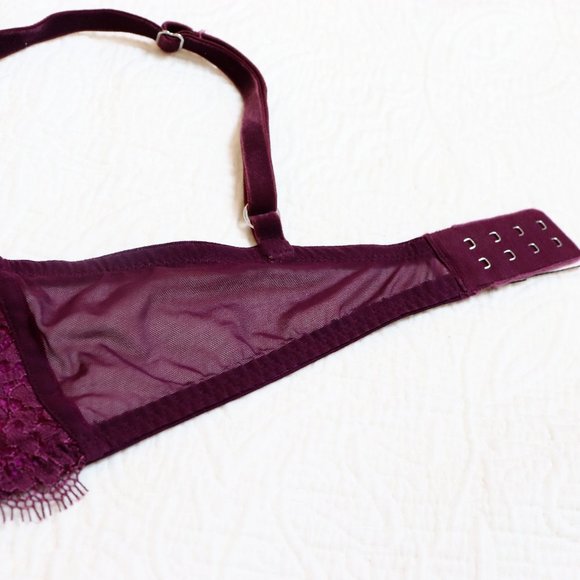 Victoria's Secret | Dream Angel Lined Demi Bra Dark Magenta - Picture 9 of 11